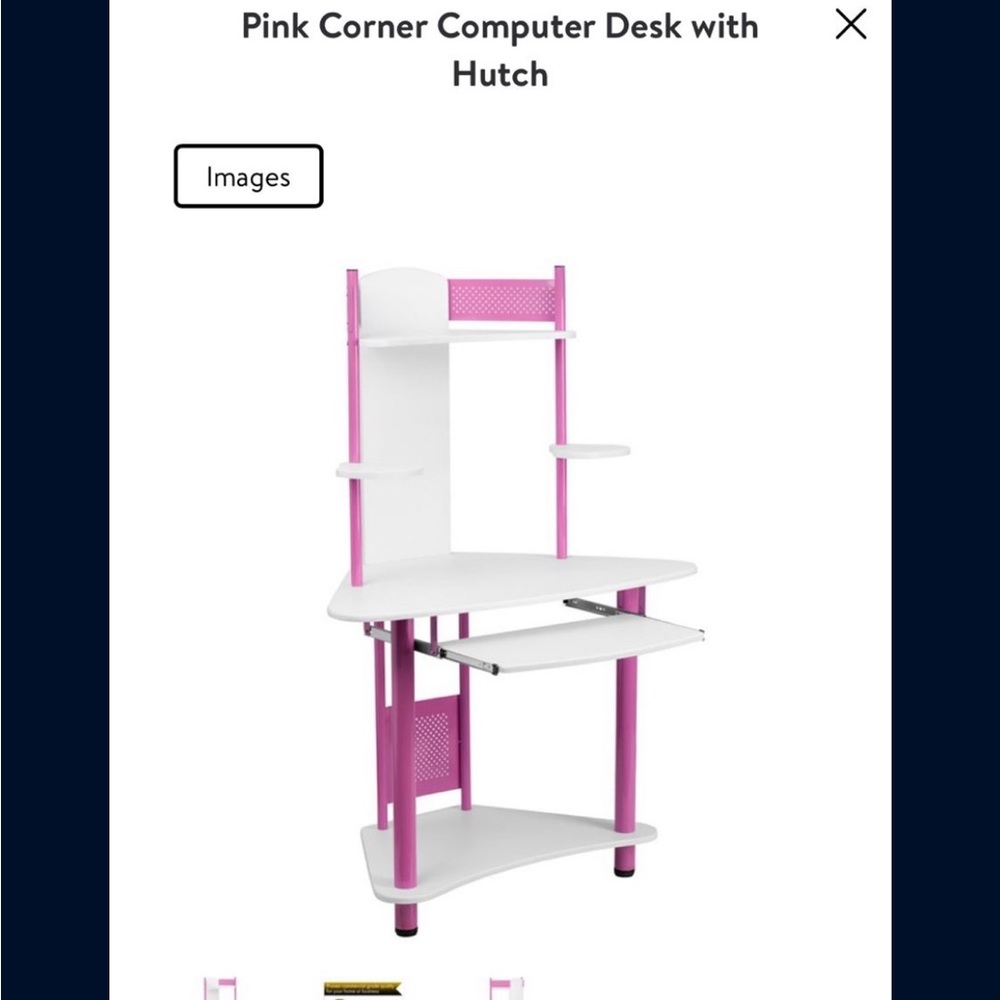 Pink desk and chair brand new in box